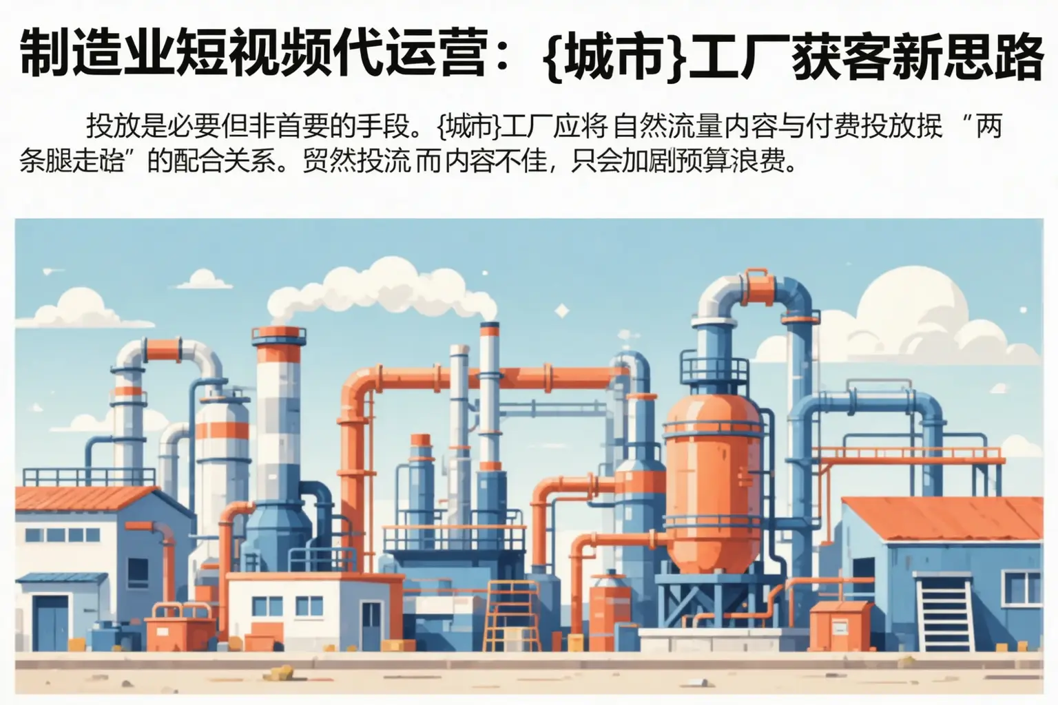 制造业短视频代运营:迁西工厂获客新思路